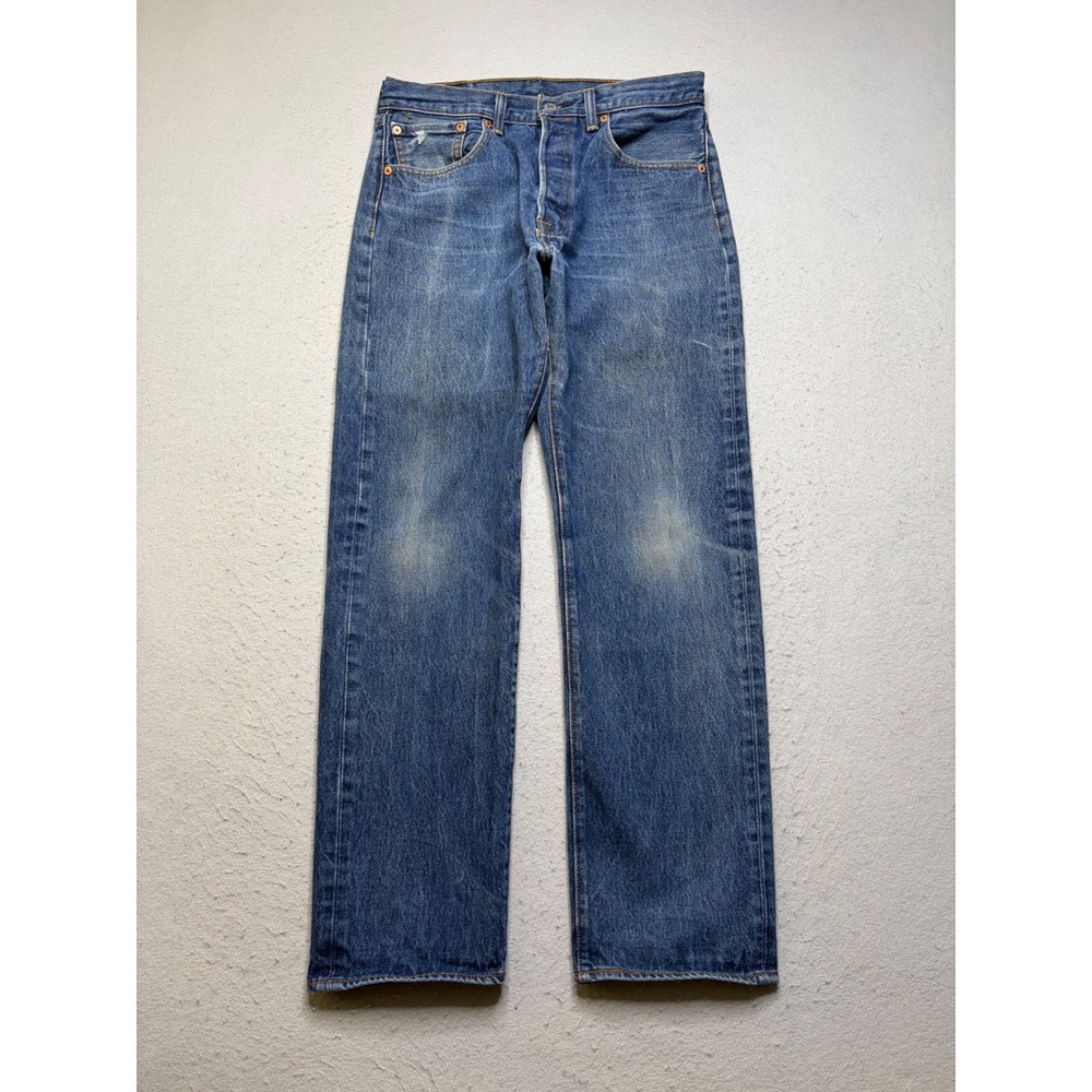 Levi's 501 Jeans Mens 33x34 Blue Original Fit Straight Leg Button Fly Y2K